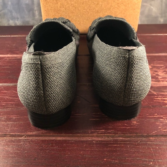 Vivala Women's Classic Square Toe Penny Loafers Grey Size 9 - Picture 5 of 9